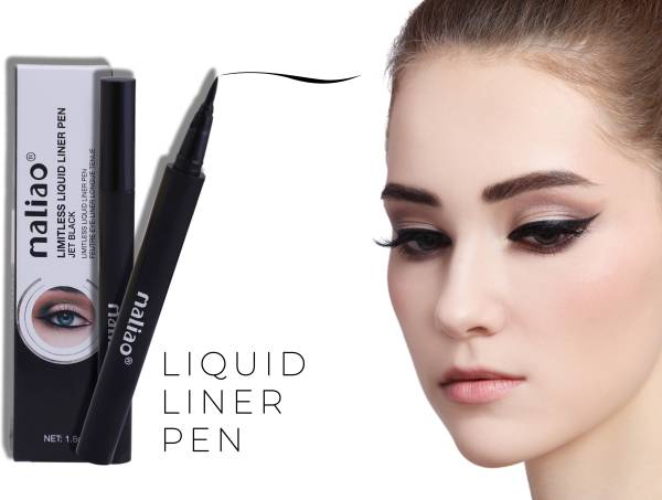 maliao eyeliner Limitless liquid Long Lasting liner pen Sketch Pen Style Jet Black. 1.6 ml