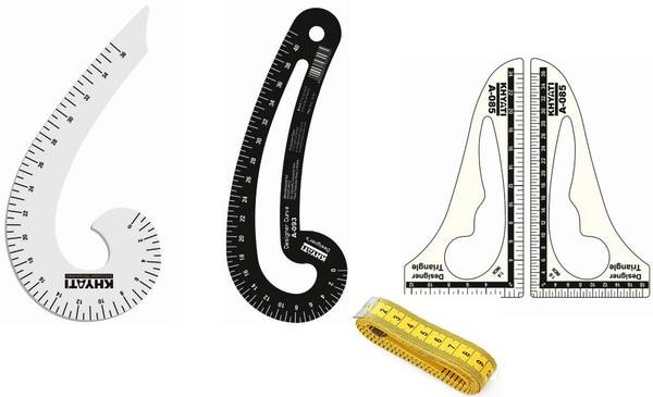 Kitoarts Khyati Curves For Tailoring ,Tailoring curves, French curves Sewing Kit