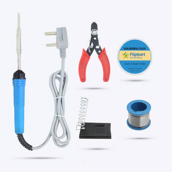 Flipkart SmartBuy SB10M1 5in1 Mobile Soldering Iron Tool Combo Kit Set with Flux Paste and Wire 25 W Simple
