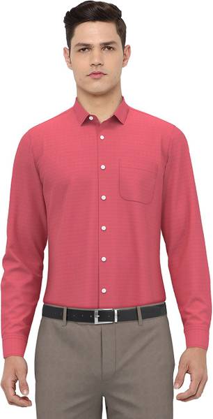 PETER ENGLAND Men Solid Formal Red Shirt