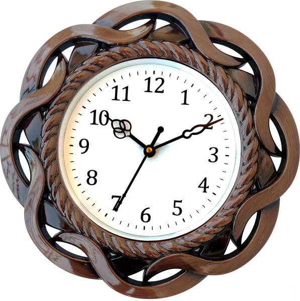 Shrijay Analog 26 cm X 26 cm Wall Clock