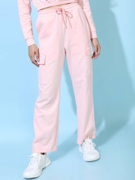 Tokyo Talkies Regular Fit Women Pink Trousers