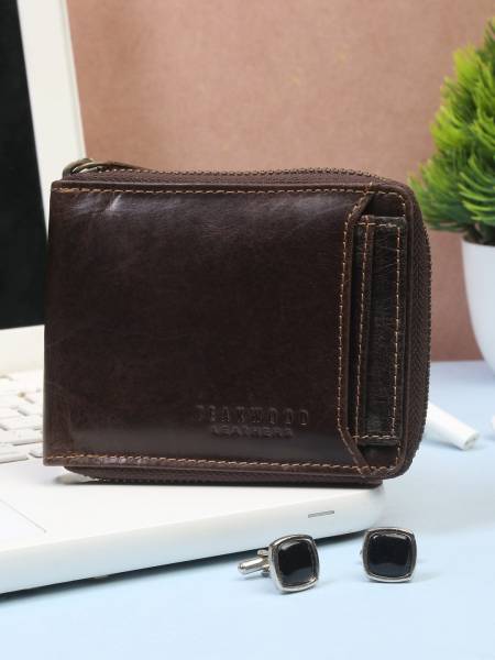 Teakwood Leathers Men Casual Brown Genuine Leather Wallet