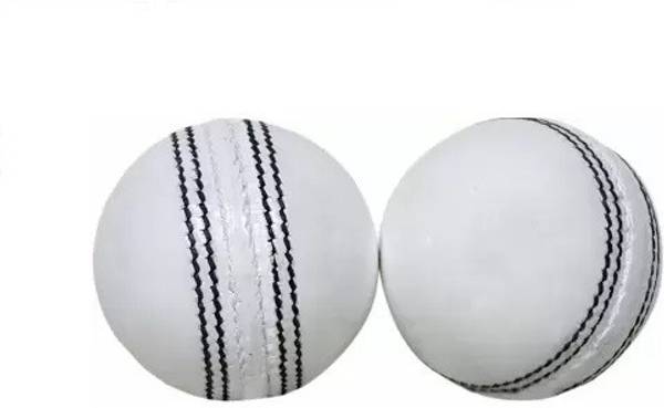 HHS SPORTS Cricket white Leather Ball Cricket Synthetic Ball (Pack of 2, White) Cricket Leather Ball