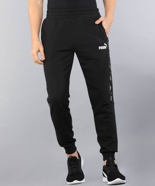 Puma solid men's black track pants new arrivals