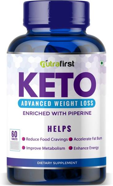 NutraFirst Keto Nutrition Fat Burner Capsules for Naturally Weight Management 1B  (60 Tablets)