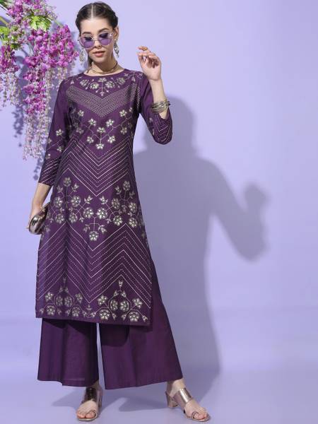Vishudh Women Kurta Palazzo Set