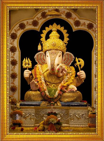 CRAFTSCORNER Lord Ganesha Religious Frame