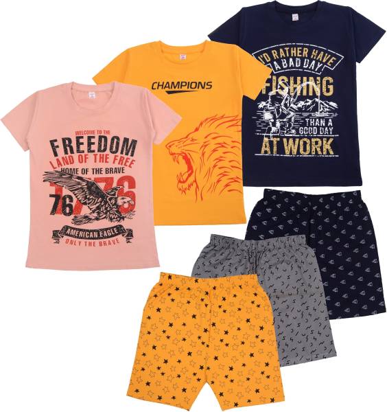 Fasla Boys Casual T-shirt Shorts