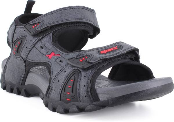 Sparx Men Black Red Sandals Price History