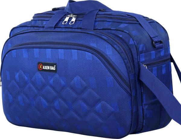 TAHAFASHION (Expandable) Unisex Expandable Waterproof Lightweight 50 L Travel Duffel Bag with 2 Wheels Duffel With Wheels (Strolley)