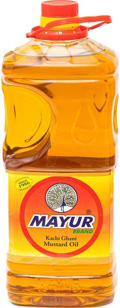 MAYUR Kachi Ghani Mustard Oil 2 Litre Mustard Oil PET Bottle