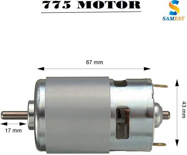 samest DC 775 AR32 Motor Small 24V High 10000Rpm Electric, High Speed Electronic Components Electronic Hobby Kit