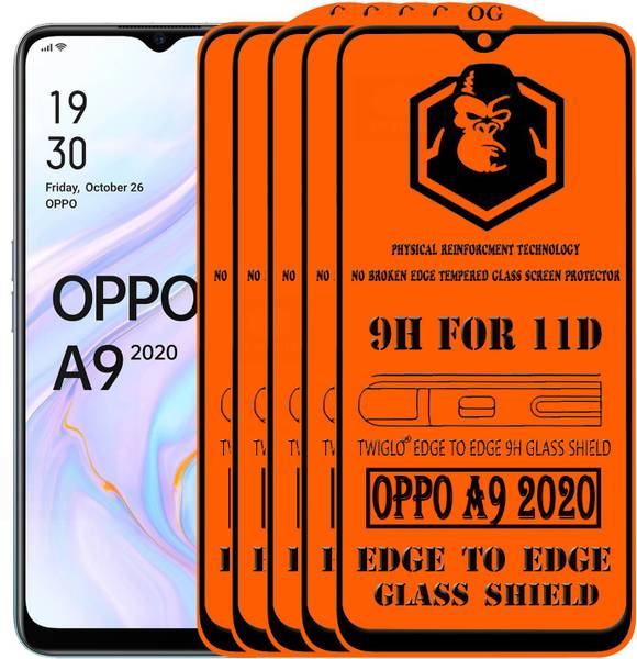TWIGLO Edge To Edge Tempered Glass for OPPO A9 2020