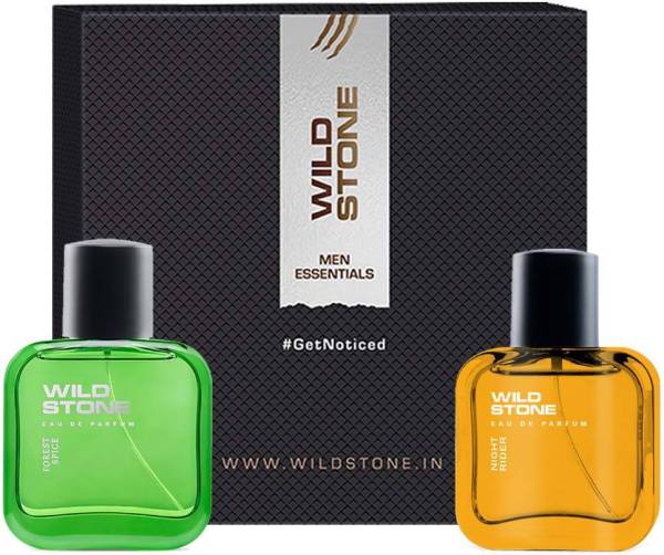 Wild Stone Gift Hamper with Forest Spice & Night Rider Perfume for Men, Combo (30ml each) Eau de Parfum - 60 ml