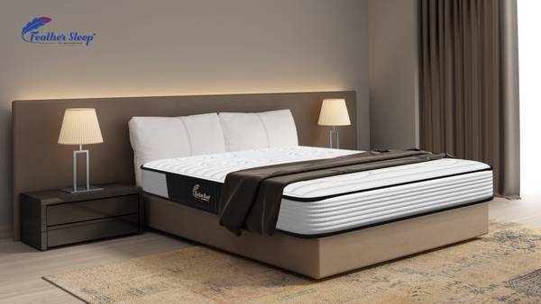 Feather Sleep Dual Comfort Hybrid Ortho Reversible Mattress Gel Foam (White72x42x5 Inches) 5 inch Queen Bonded Foam Mattress
