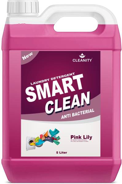 cleanity Liquid Detergent for top and front load washing machine (5ltr) Lily Liquid Detergent