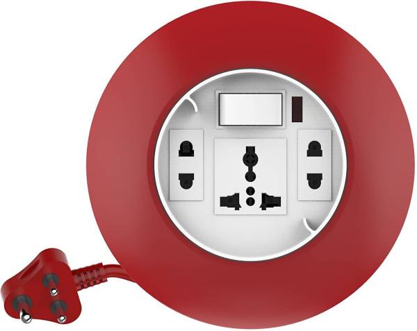 Goldmedal GOLDMEDAL G-Dial 3 Pin Extension Cord (with International Sockets and 4m Cord) 3 Socket Extension Boards
