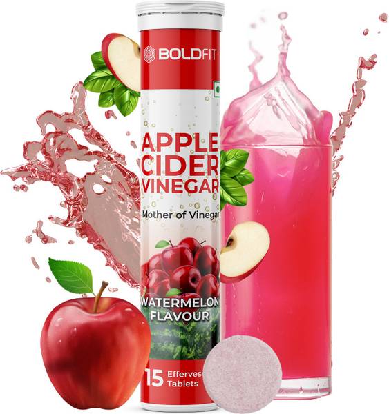 BOLDFIT Apple Cider Vinegar for Weight Loss Tablet Acv Tablet with Mother Effervescent