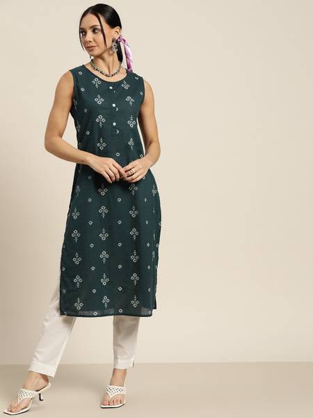 Yukta art and crafts Women Checkered Straight Kurta