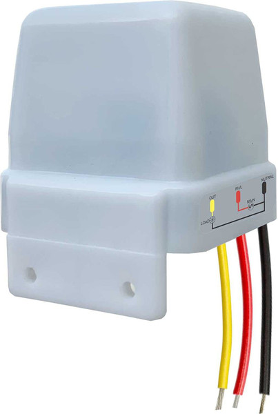 Walnut Innovations Auto Day/Night On & Off Photocell - Sensor Switch for Lighting,Water Proof Wired Sensor Security System