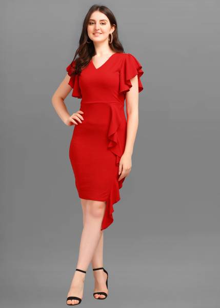 Deklook Women Bodycon Red Dress