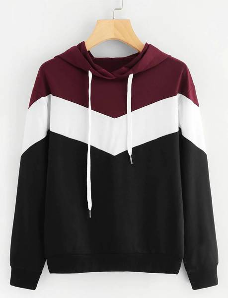 Smart Colors Full Sleeve Color Block Women Sweatshirt