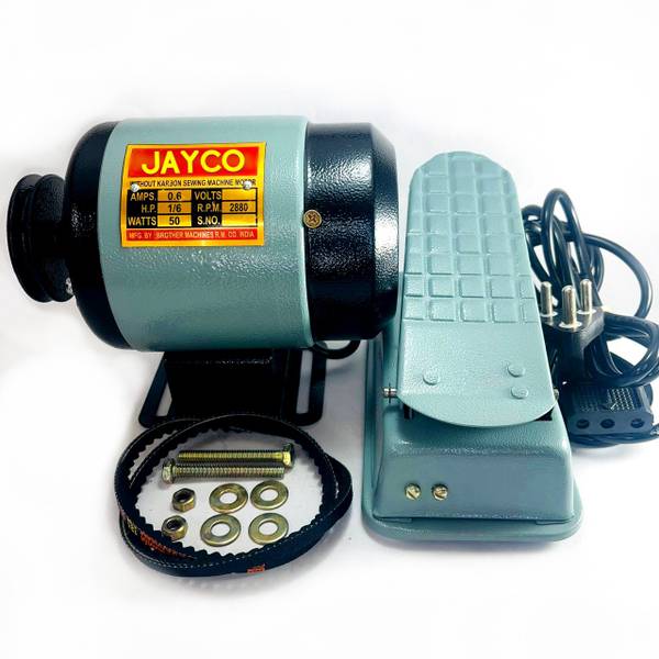 JAYCO Sewing Machine Motor without carbon (COPPER WINDING ) with Heavy Regulator - Electric Sewing Machine