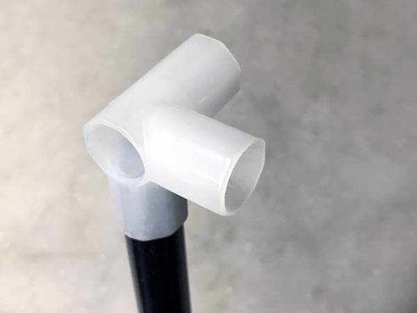 DILKIDEALS 3 pole plastic connector for folding cloth rack Connector (White, Pack of 20) folding wardrobe connector Wire Connector