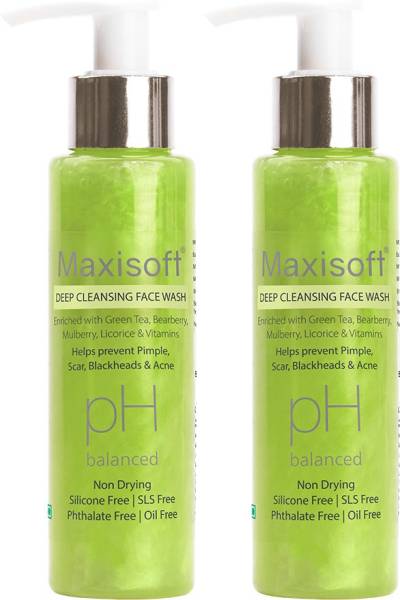 Maxisoft Deep Cleansing 100 ml Anti Acne Face wash (Pack of 2) Face Wash