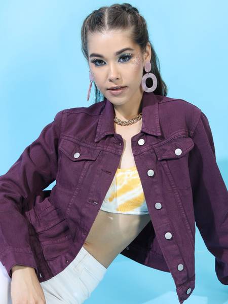 Tokyo Talkies Full Sleeve Solid Women Jacket