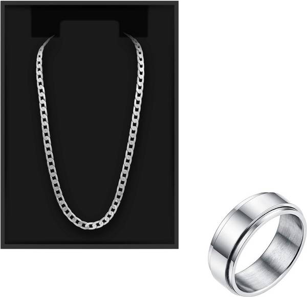 Bellina Alloy Silver Jewellery Set