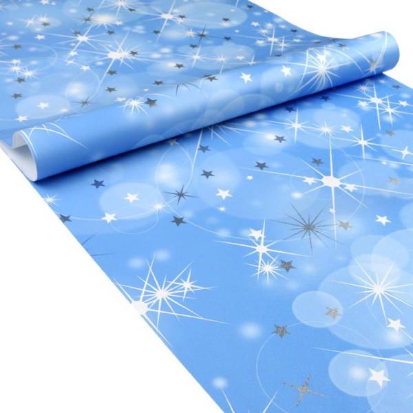 Flipkart SmartBuy 500 cm Blue Sparkling Star Design Wallpaper (500 cm X 45 cm ) Self Adhesive Sticker