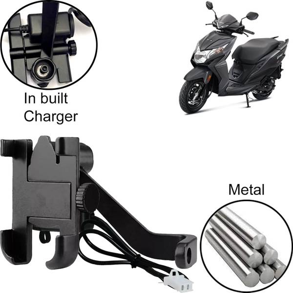 Pious Aluminum Alloy Mobile Phone Holder Motorcycle Bike Handlebar Mount For Dio Bike Mobile Holder