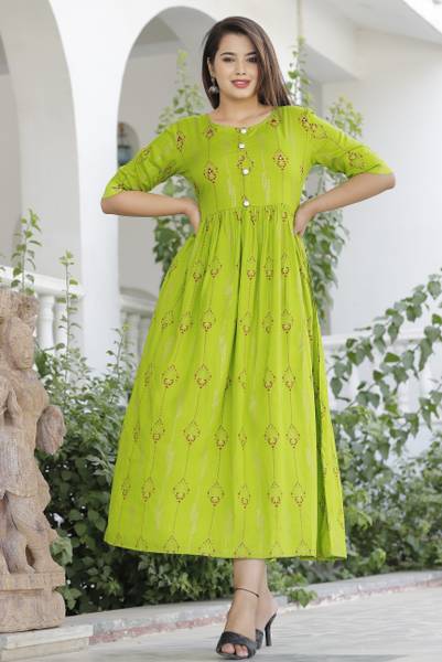 KANCH CREATION Women Printed Flared Kurta