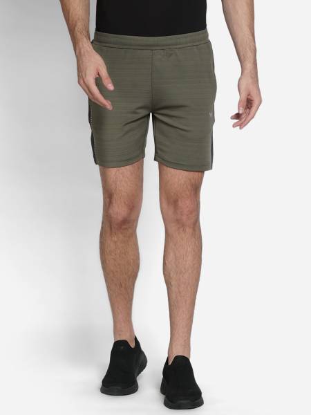 Wildcraft Solid Men Green Casual Shorts