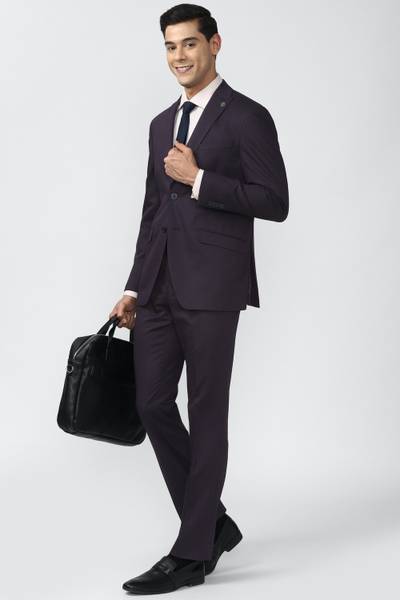 PETER ENGLAND Single Breasted Solid Men Suit