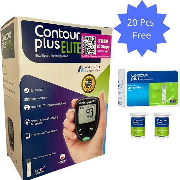 Contour PLUS ELITE, Highly accurate and Most reliable Glucometer Glucometer