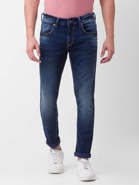 Spykar Super Skinny Men Blue Jeans