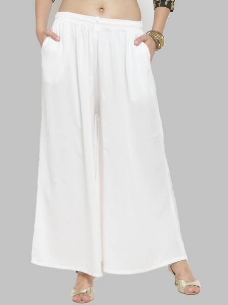 Rangkriti Regular Fit Women White Trousers