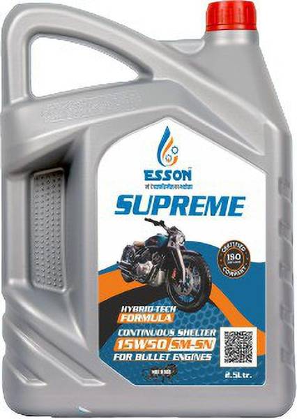 ESSON SUPREME 15W-50 SM-SN-P3 SUPREME 15W50 API SM Engine Oil for Enfield Bullet, Above 150 cc (Pack of 3) Conventional Engine Oil