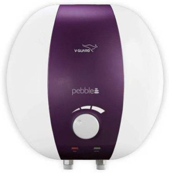V-Guard 15 L Storage Water Geyser (PEBBLE PRO 15L WITH SAFE SHOCK 5 STAR AND PIPE, PURPLE WHITE)