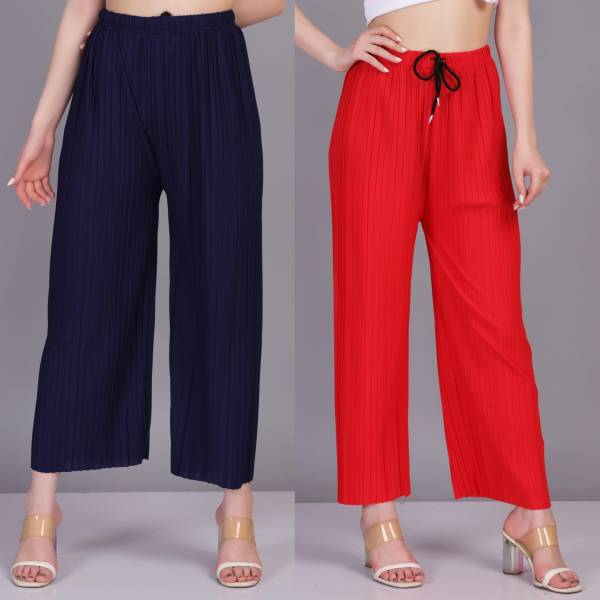 MIXOF Regular Fit Women Multicolor Trousers