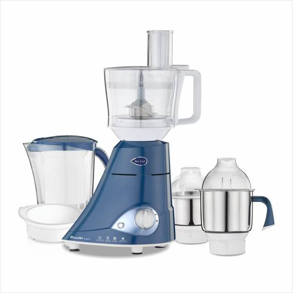 Preethi Blue Leaf Expert MG 214 750 W Juicer Mixer Grinder (4 Jars, Blue)