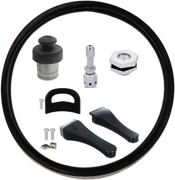 Pardzworld Rubber Gasket, Handle Set, Vent Tube, Safety Valve & Whistle