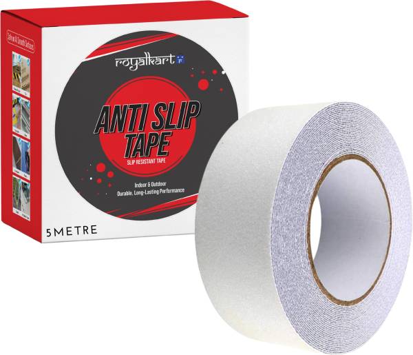Royalkart Anti Slip Tape For Stairs/Bathroom/Floor- Handheld High Power Anti-skid Tape 50mm x 5m (Transparent) (Manual)