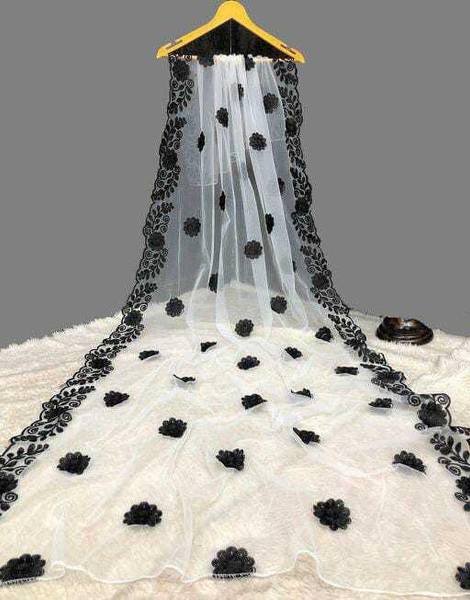 Miss Lady Fashion Net Embroidered Women Dupatta