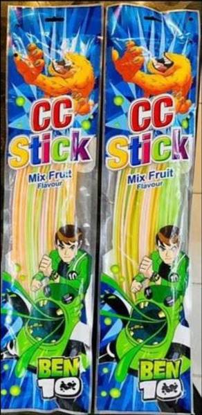 Happy Basket By Simran Ben 10 CC stick fruit candy 60pc(Pack of 2) apple, orange, strawberry, blueberry Candy Sticks