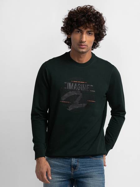 Spykar Full Sleeve Printed Men Sweatshirt Price History