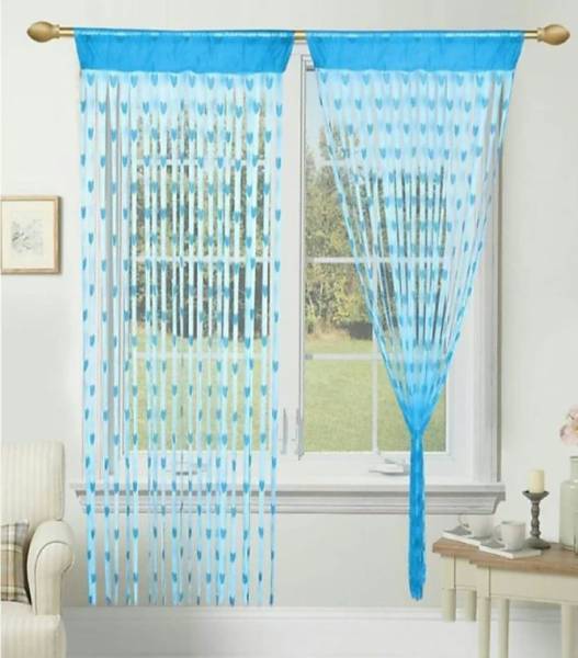 NIKITA ENTERPRISE 213 cm (7 ft) Polyester Semi Transparent Door Curtain Single Curtain